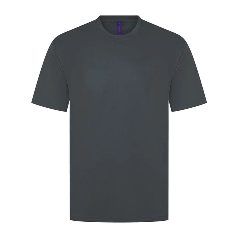 Henbury Unisex Adult CoolPlus Moisture Wicking T-Shirt / Charcoal